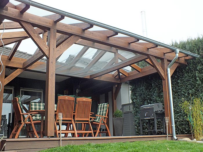 Gartenpavillons - MS Holztechnik:: Terrassenüberdachungen