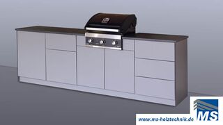 Outdoorküche passend für den Einbau in die Remise